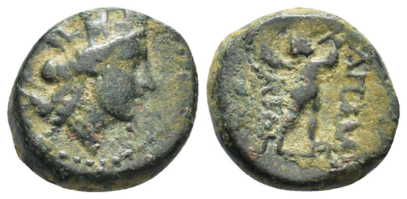 Phrygia, Apameia. Civic issue. 133-48 B.C. AE (17mm, 5.38 g) Bust of Tyche right...