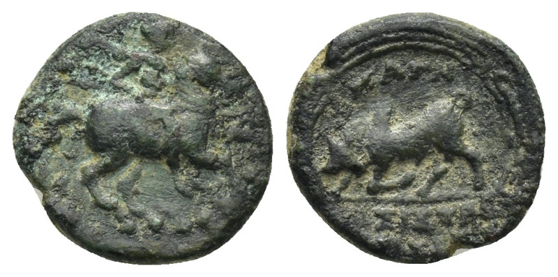 Ionia, Magnesia ad Maeandrum Æ (13mm, 1.75 g). Circa 3rd century BC. Horseman ga...