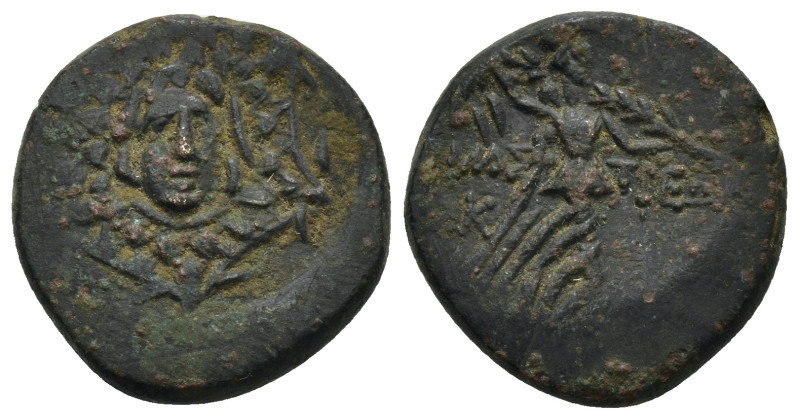 Paphlagonia. Amastris circa 105-63 BC. Bronze Æ (20mm, 8,1 g) Aegis with Gorgon'...