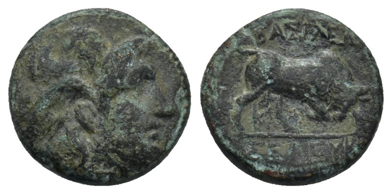 SELEUKID KINGS OF SYRIA. Seleukos I Nikator, 312-281 BC. AE (2.4 Gr. 13mm ), Sar...