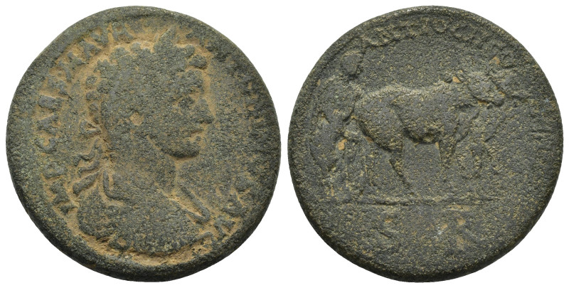 Antiochia, Pisidia Caracalla (198-217 AD). AE (23.2 Gr. 30mm.)
Laureate head to ...