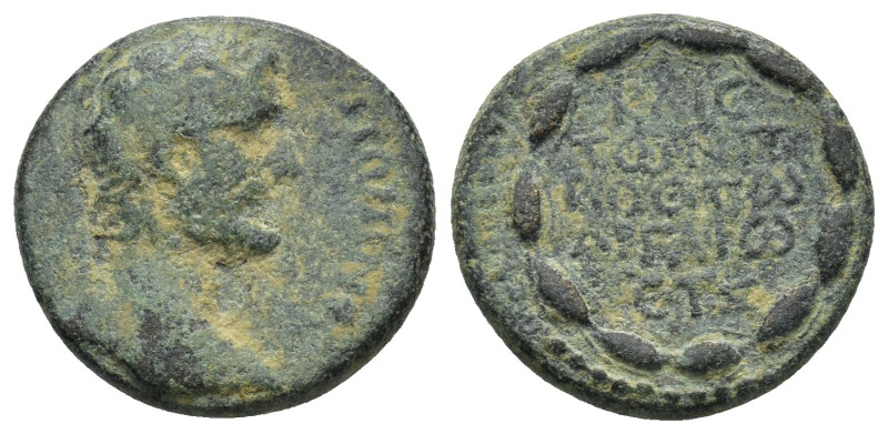 Cappadocia, Caesarea. Antoninus Pius. AD 138–161. AE. (5.5 Gr. 18mm.)
Bare head ...