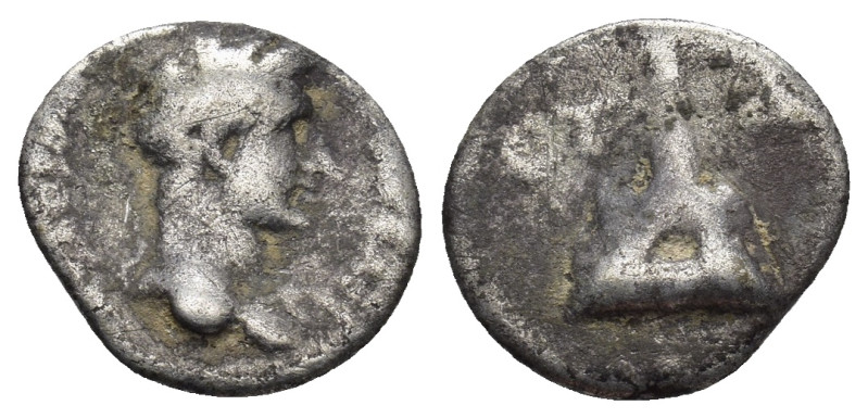 CAPPADOCIA, Caesarea. Hadrian (117-138) AR hemidrachm. 120-121. (1.47 Gr. 13mm.)...