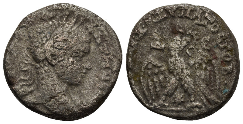 SYRIA, Seleucis and Pieria. Antioch. Elagabalus. AD 218-222. AR Tetradrachm (24m...