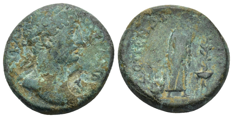 PAMPHYLIA, Aspendus. Antoninus Pius (138-161 AD) AE (10 Gr. 22mm.) 
Laureate hea...