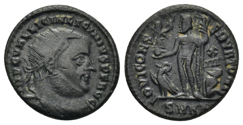 Licinius I. A.D. 308-324. AE follis (17mm, 2.9 g ). Heraclea mint, IMP C VAL LIC...