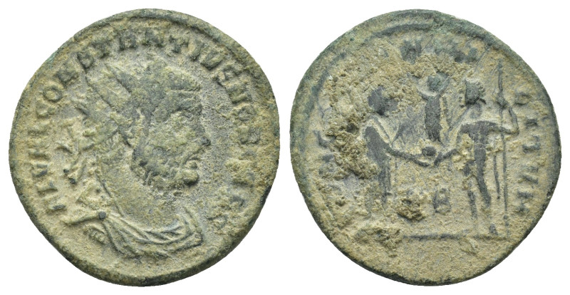 Constantius I, as Caesar, 293-305. Antoninianus (Bronze, 20mm, 2.8 g), Cyzicus, ...