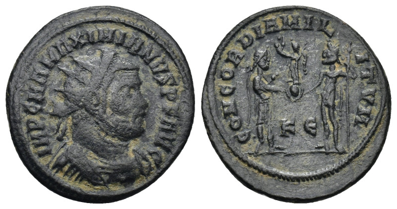 Maximian Æ Post-Reform Radiate. (21mm, 3.57 g) Cyzicus, AD 295-299. IMP C M A MA...