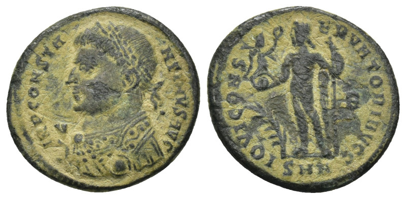 Constantine I AD 334-335. Nicomedia Follis AE (3.28 Gr. 19mm.)
Laureate, draped ...