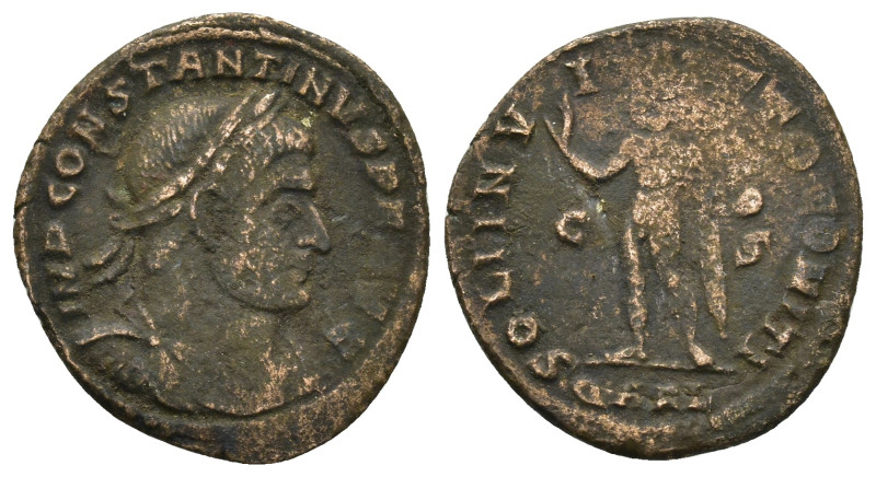 CONSTANTINE I. 307-337 AD. Æ Follis (21mm - 3.1 g). Arles mint. Struck 317-8 AD....