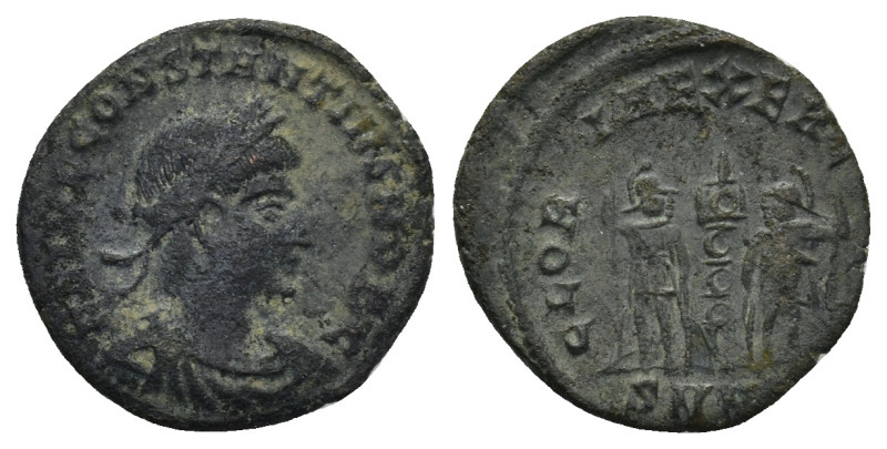 Constantius II. (324-337 AD) Heraclea AE Follis (1.55 Gr. 16mm) 
Laureate, cuira...