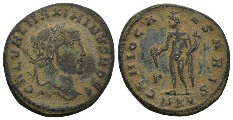 Maximinus II, as Caesar, 305-309. Follis (6.68 Gr. 27mm) Cyzicus 
Laureate head ...