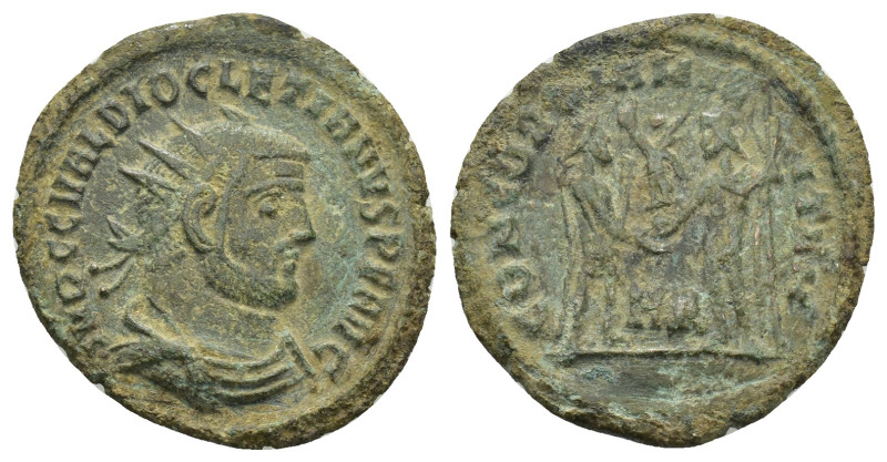 Diocletian, 284-305. Antoninianus (3.46 Gr. 20mm) Heraclea
Radiate, draped and c...