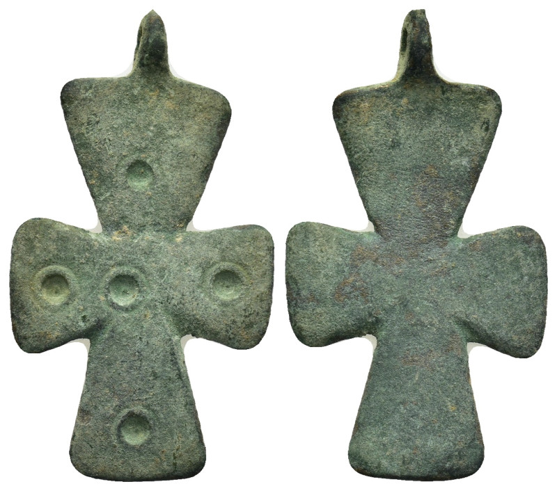 Byzantine Cross Pendant AE (2.35 Gr. 31mm.) SOLD AS SEEN, NO RETURN!