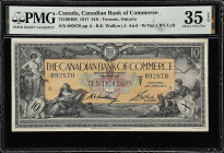 CANADA. Canadian Bank of Commerce. 10 Dollars, 1917. CH #75-16-04-08. PMG Choice Very Fine 35 EPQ.
A fully original 1917 $10 with exceptional color....