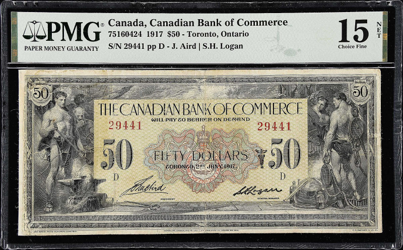 CANADA. Canadian Bank of Commerce. 50 Dollars, 1917. CH #75-16-04-22. PMG Choice...