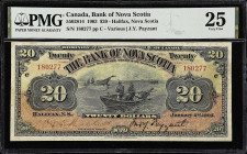 CANADA. Bank of Nova Scotia. 20 Dollars, 1903. CH #550-28-14. PMG Very Fine 25.
Halifax, Nova Scotia. Printed signature of J.Y. Payzant at right. Fis...