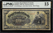 CANADA. Royal Bank of Canada. 10 Dollars, 1909. CH #630-10-04-14. PMG Choice Fine 15.
Montreal, Quebec. Printed signature of H.S. Holt. A scarce Char...