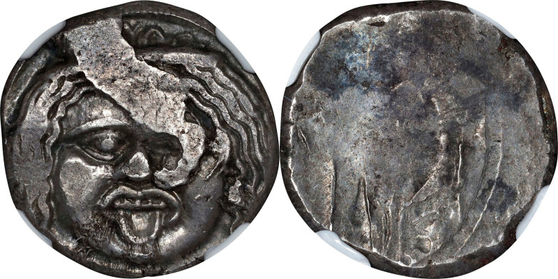 ITALY. Etruria. Populonia. AR Didrachm of 20 Units (20 Asses) (8.34 gms), 3rd ce...