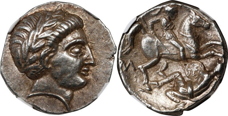 MACEDON. Paeonia. Kingdom of Paeonia. Patraos. AR Tetradrachm (12.67 gms), Astib...