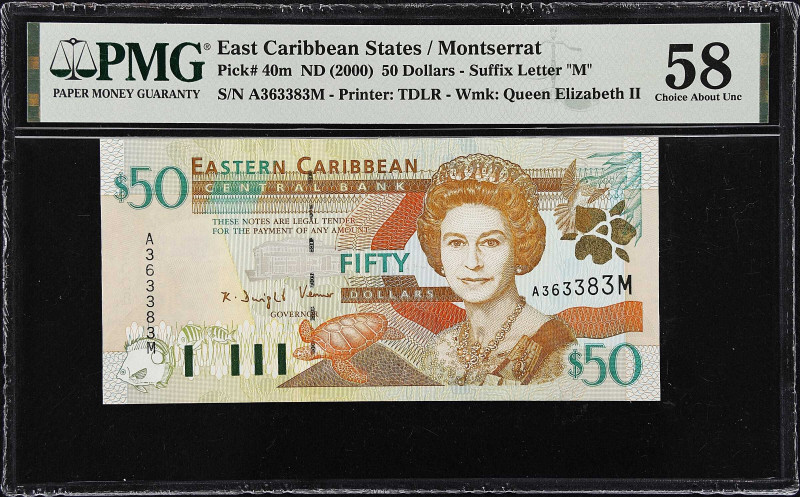 EAST CARIBBEAN STATES. Eastern Caribbean Central Bank. 50 Dollars, ND (2000). P-...