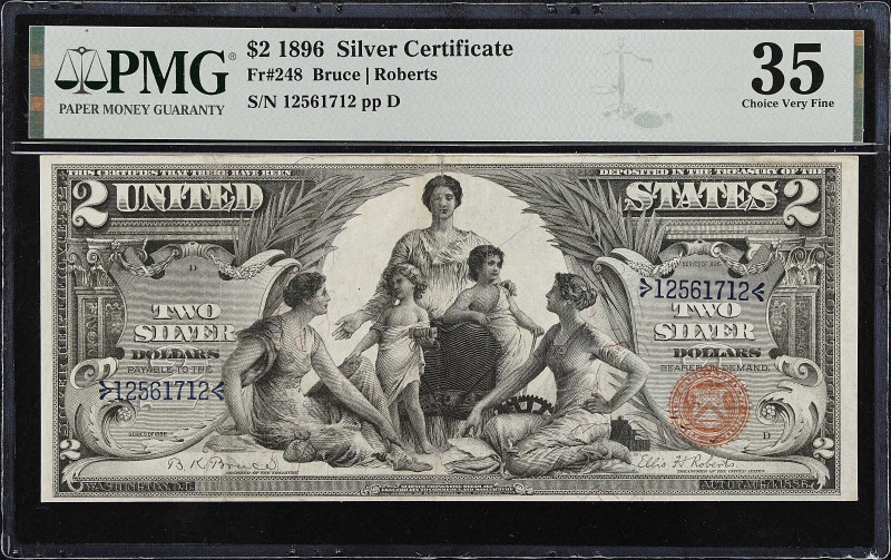 Fr. 248. 1896 $2 Silver Certificate. PMG Choice Very Fine 35.
An always in dema...