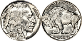 1936 Buffalo Nickel. Satin Proof-68 (PCGS).
Gorgeous bright silver surfaces are fully untoned on both sides of this crisply impressed, semi-reflectiv...