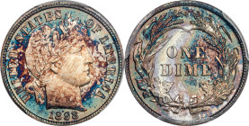1898 Barber Dime. Proof-67+ Cameo (PCGS). CAC.
An exceptionally well preserved specimen, this gorgeous Superb Gem would do equally well in a high qua...