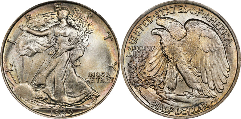 1939 Walking Liberty Half Dollar. MS-68+ (PCGS). CAC.
A glorious Ultra Gem with...