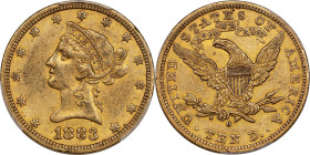 1883-O Liberty Head Eagle. Winter-1, the only known dies. AU-53 (PCGS). CAC.
This 1883-O, a beautiful example of a prime Southern gold rarity, is in ...