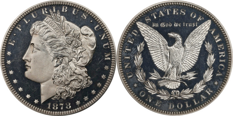 1878 Pattern Morgan Standard Dollar. Judd-1550a, Pollock-1725. Rarity-6-. Silver...