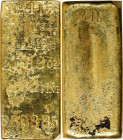 Kellogg & Humbert Assayers Gold Ingot. Serial No. 415. 38.33 Ounces, .882 Fine. $698.85 Contemporary Value. From the S.S. Central America Treasure.
4...