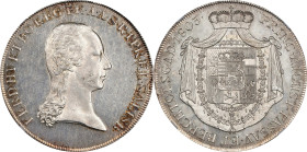 AUSTRIA. Salzburg. Taler, 1803. Salzburg Mint. Ferdinand III of Tuscany. NGC MS-62+.
Dav-43; KM-485. Mostly gunmetal gray in nature, this impressive ...