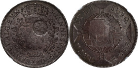 AZORES. Azores - Brazil. 1200 Reis, ND (1887). Luis I. NGC AU-58. Countermark: Unc Standard.
KM-29.2. Issued by decree of 31 March 1887. Countermark:...