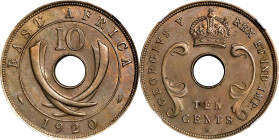 BRITISH EAST AFRICA. 10 Cent, 1920-H. Heaton Mint. NGC MS-62.
KM-14. A KEY DATE to the British East Africa series, this tremendous example delivers s...