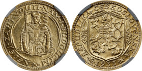 CZECHOSLOVAKIA. Ducat, 1933. Kremnica Mint. NGC MS-63.
Fr-2; KM-8; Novotny-16. One of the final easily-collectible dates in the Ducat series, this Ch...