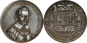 CZECHOSLOVAKIA. 300th Anniversary of the Murder of Albrecht von Wallenstein Silver Medal, 1934. Kremnica Mint. NGC MS-61.
Novotny-IX.C (RRR). Mintage...