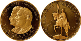 CZECHOSLOVAKIA. Proof Set (4 Pieces), ND (1968). Kremnica Mint. CHOICE PROOF.
KMX-35 through 38. Total AGW: 1.638 oz. Featuring the gold and silver 1...