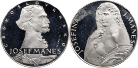 CZECHOSLOVAKIA. Trio of Josef Mánes Silver Medals (3 Pieces), 1971. Kremnica Mint. All NGC Certified.
All pieces--Obverse: Bust of Mánes right; Rever...