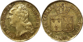 FRANCE. Louis d'Or, 1786-T. Nantes Mint. Louis XVI. PCGS MS-63.
Fr-475; KM-591.14; Gad-361. 1st semester (without dot) issue. Exceptionally bold and ...