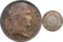 FRANCE. 5 Francs, 1811-A. Paris Mint. Napoleon I. PCGS MS-61.
Dav-85; KM-694.1; Gad-584. Presenting charming detail in the hair of the emperor, this ...