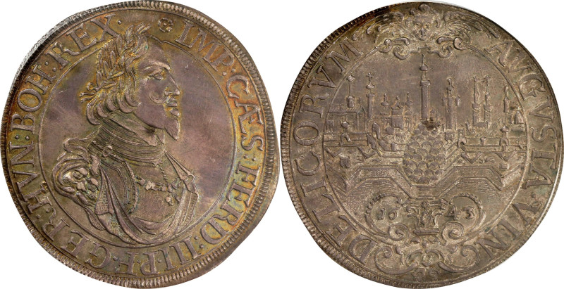 GERMANY. Augsburg. Taler, 1643/2. Augsburg Mint. Free City. PCGS MS-62.
Dav-503...