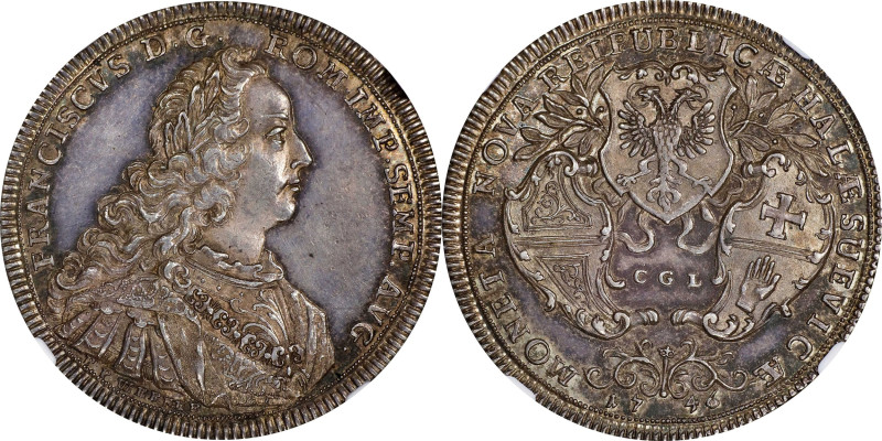 GERMANY. Hall (Swabian). 1/2 Taler, 1746-CGL. Nuremberg Mint. NGC MS-62.
KM-30....