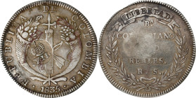 PHILIPPINES. Philippines - Colombia. 8 Reales, ND (1834-37). Manila Mint. Isabel II. PCGS EF-40; Countermark: EF Details.
KM-109; Basso-56; Gil-5-4-3...