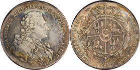 POLAND. Taler, 1766-FS. Warsaw Mint. Stanislaus August. PCGS Genuine--Cleaned, EF Details.
Dav-1618; KM-187; Kop-2456. As noted, a cleaned example of...