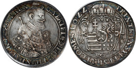 TRANSYLVANIA. Taler, 1622-NB. Nagybanya (Baia Mare) Mint. Gabriel Bethlen. PCGS Genuine--Mount Removed, EF Details.
Dav-4715; KM-147. Some cleaning a...