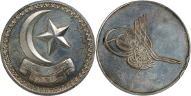 TURKEY. Ottoman Empire. Silver "Bosnia" Medal, AH 1266 (1849). Abdulmejid I. PCGS Specimen Genuine--Cleaned, UNC Details.
Pere-1095; ME-187; Barac-42...