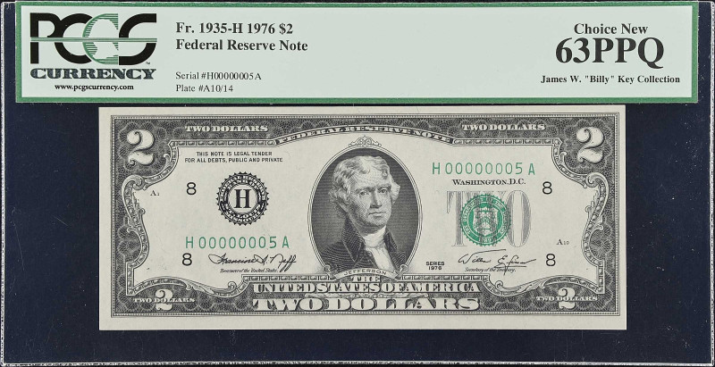 Fr. 1935-H. 1976 $2 Federal Reserve Note. St. Louis. PCGS Currency Choice New 63...