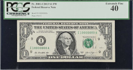 Lot of (2) Fr. 1900-J & 3001-I. 1963-2013 $1 Federal Reserve Notes. Minneapolis & Kansas City. PCGS Currency Very Fine 20 to Extremely Fine 40. Fancy ...
