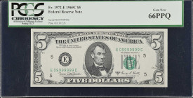 Lot of (2) Fr. 1972-E. 1969C $5 Federal Reserve Notes. Richmond. PCGS Currency Very Choice New 64 PPQ to Gem New 66 PPQ. Fancy Serial Number.
Track a...